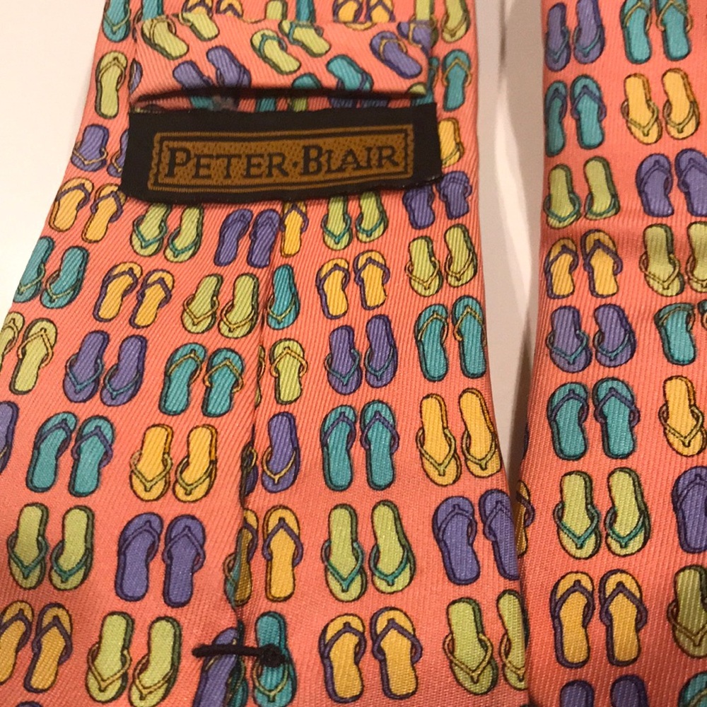 EUC fun beachy Child’s silk neck tie - Picture 4 of 7